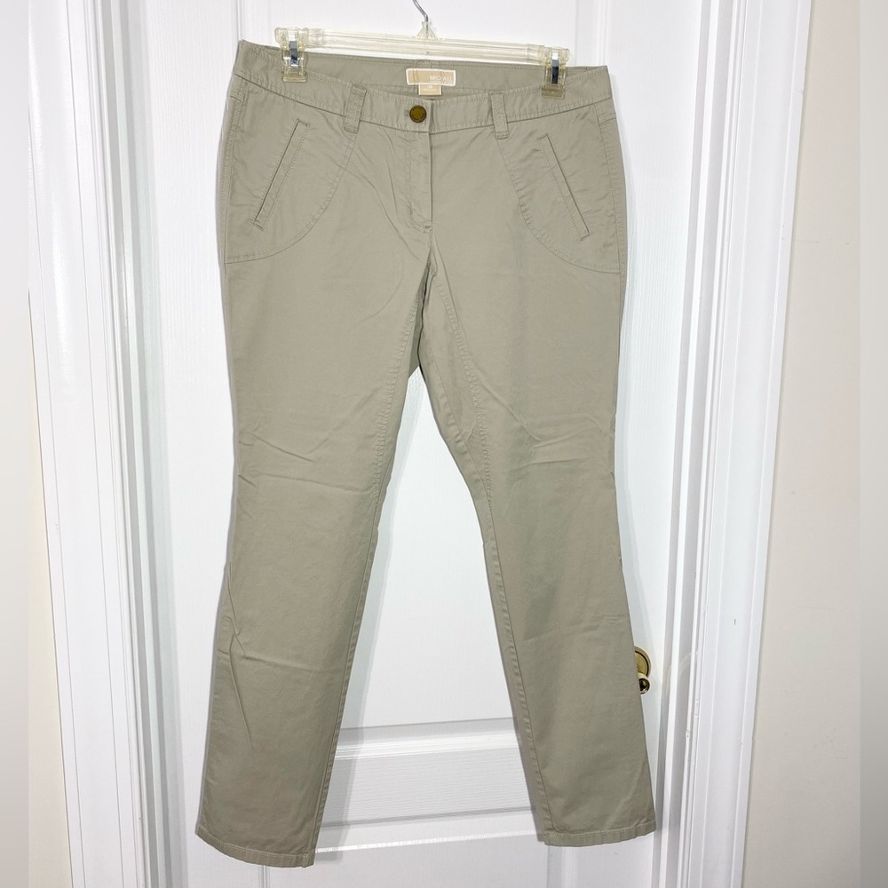 Y2K Michael Kors Low Rise Straight Leg Pants Khaki Size 12